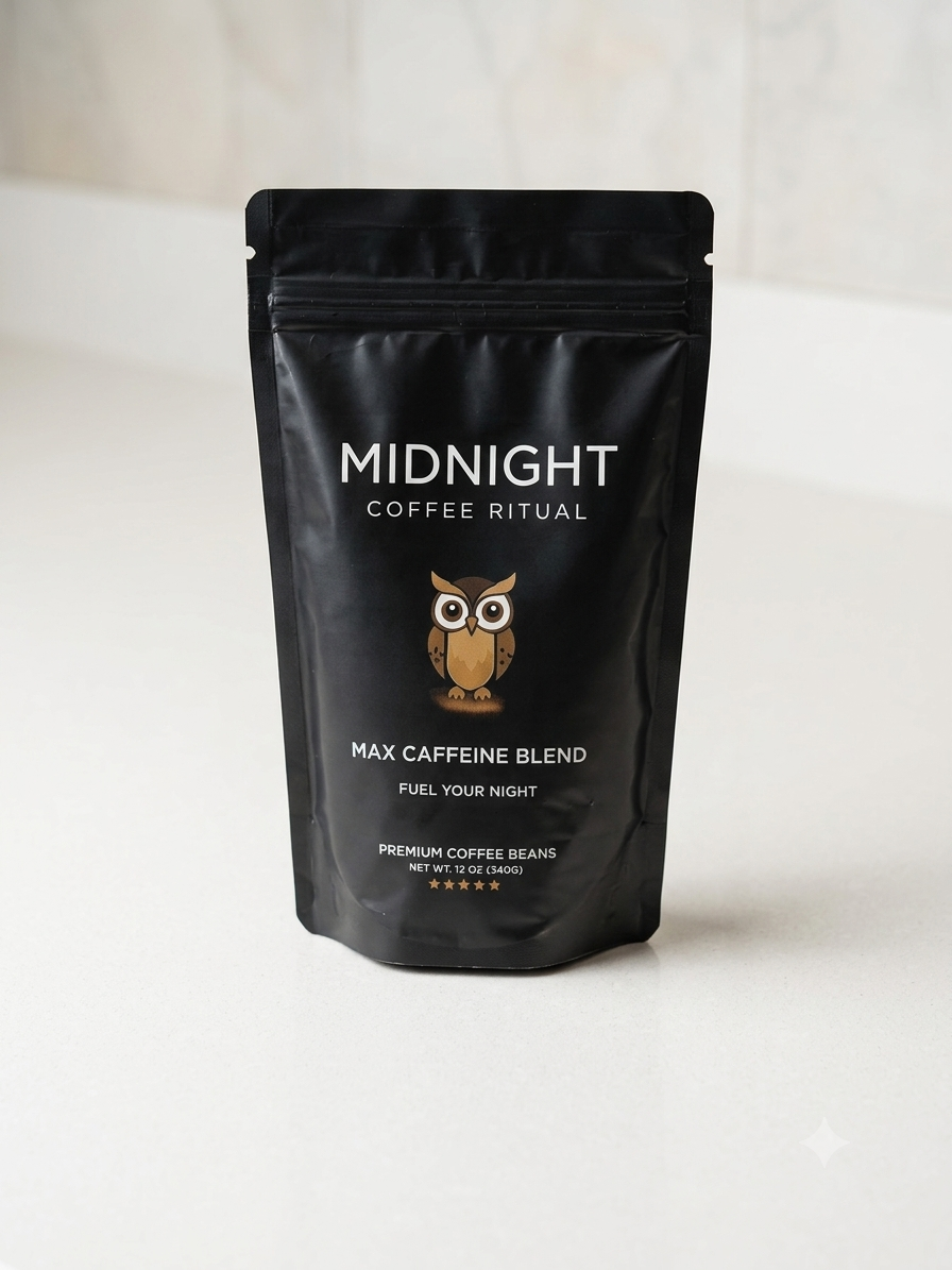 Midnight Coffee Ritual™ | Max Caffeine Blend (12oz)