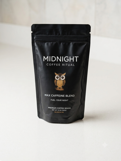 Midnight Coffee Ritual™ | Max Caffeine Blend (12oz)